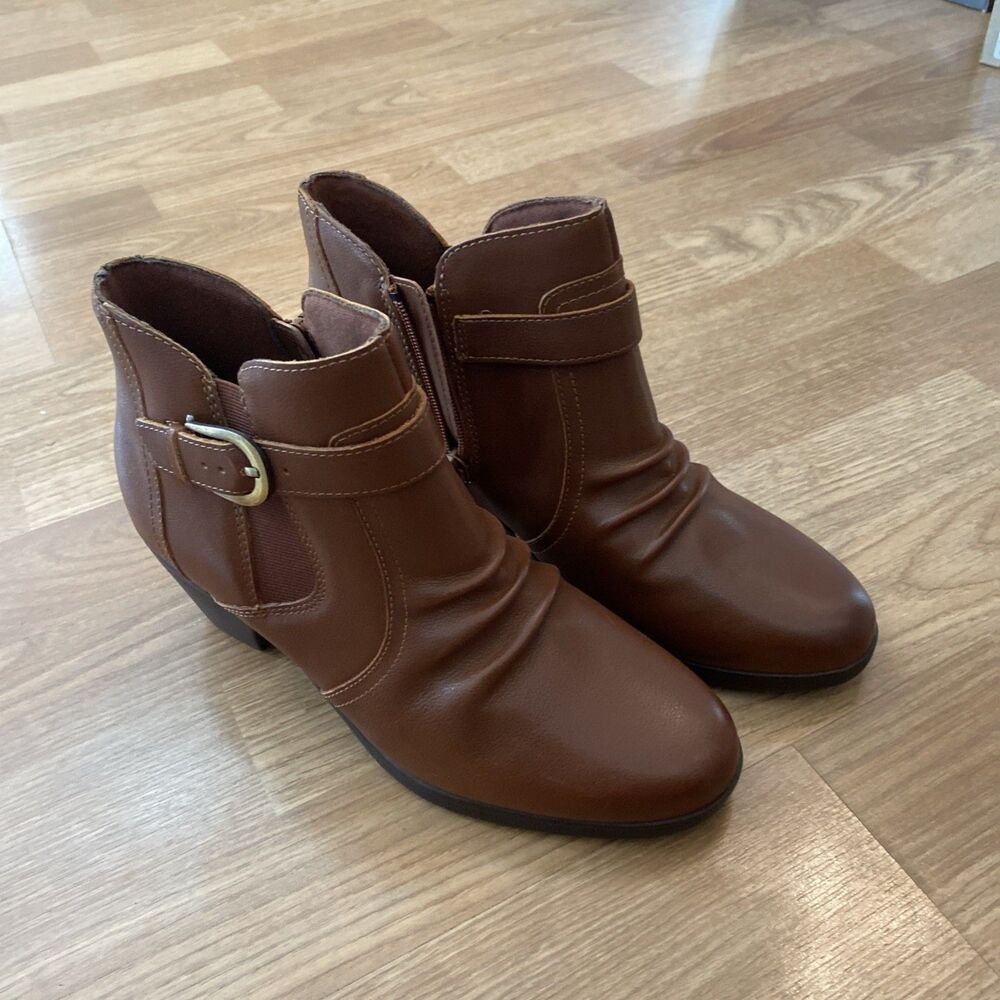 Clarks Womens Collection Emily 2 Belle Boots Tan Leather Size 5.5M NEW - Picture 11 of 14